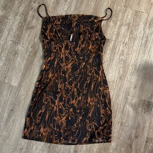 UO Mallory cowl neck slip dress M